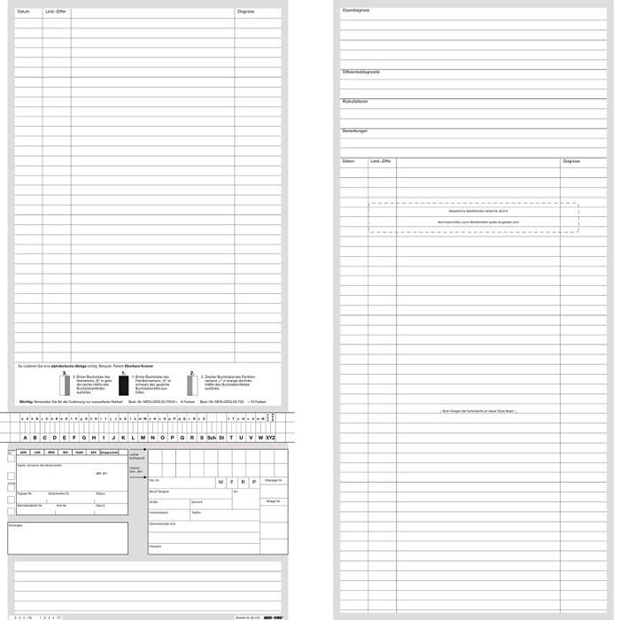 MED+ORG Karteitaschen Alpha-Norm DIN A 5 quer