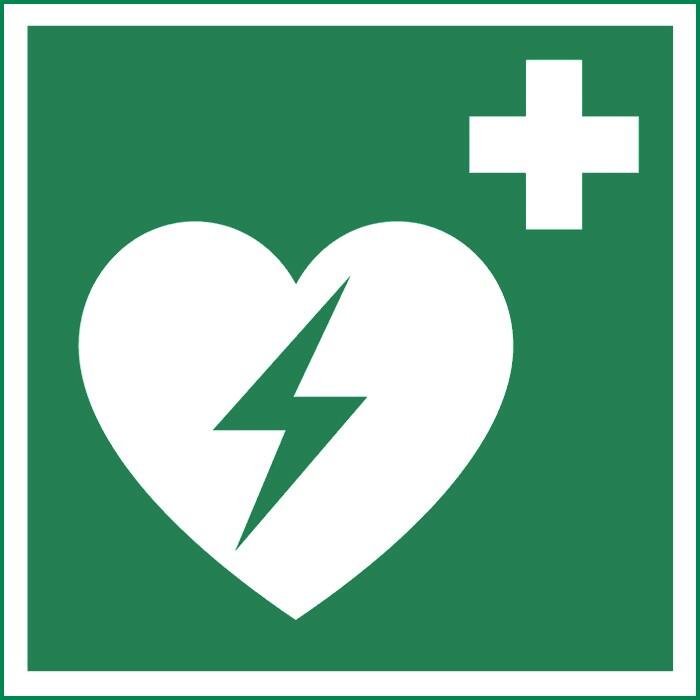 Rettungszeichen DEFIBRILLATOR 