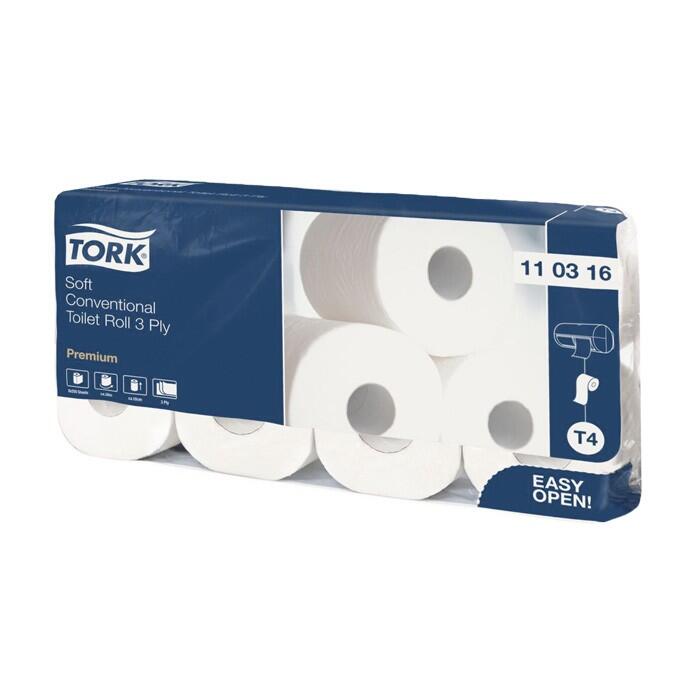 Tork Toilettenpapier 3-lagig hochweiss