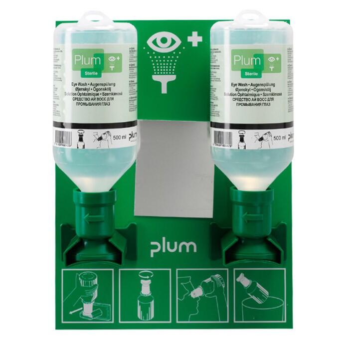 Plum Augensplstation mit 2 Flaschen 500 ml