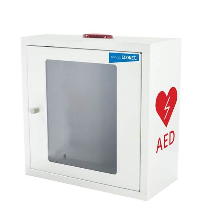 AED Wandkasten mit Alarm fr ME PAD Defibrillator