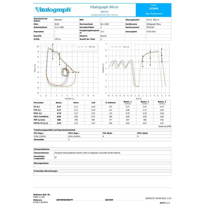 Vitalograph micro Spirometer 