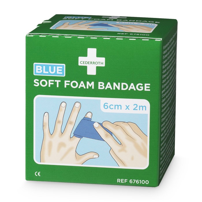 Cederroth Soft Foam Bandage Blau