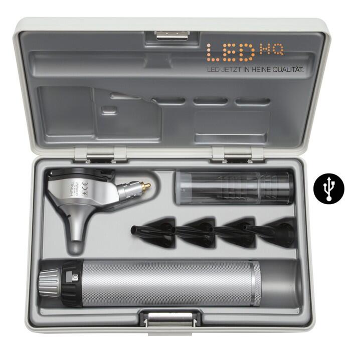 HEINE BETA 400 LED F.O. Otoskop Diagnostik Set USB  