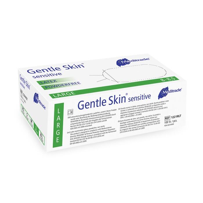 Gentle Skin Sensitive Latex Untersuchungshandschuhe Gr. L 