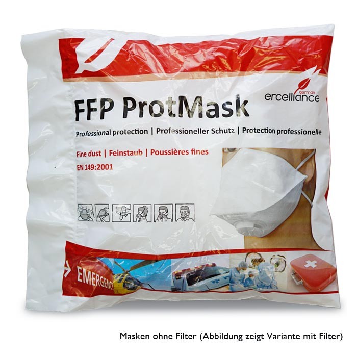 Feinstaubmasken FFP1 ohne Filter 
