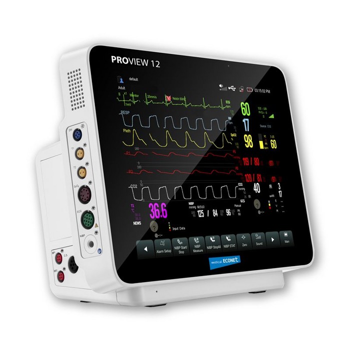 medical Econet PROVIEW 12 berwachungsmonitor mit 12-Kanal EKG 