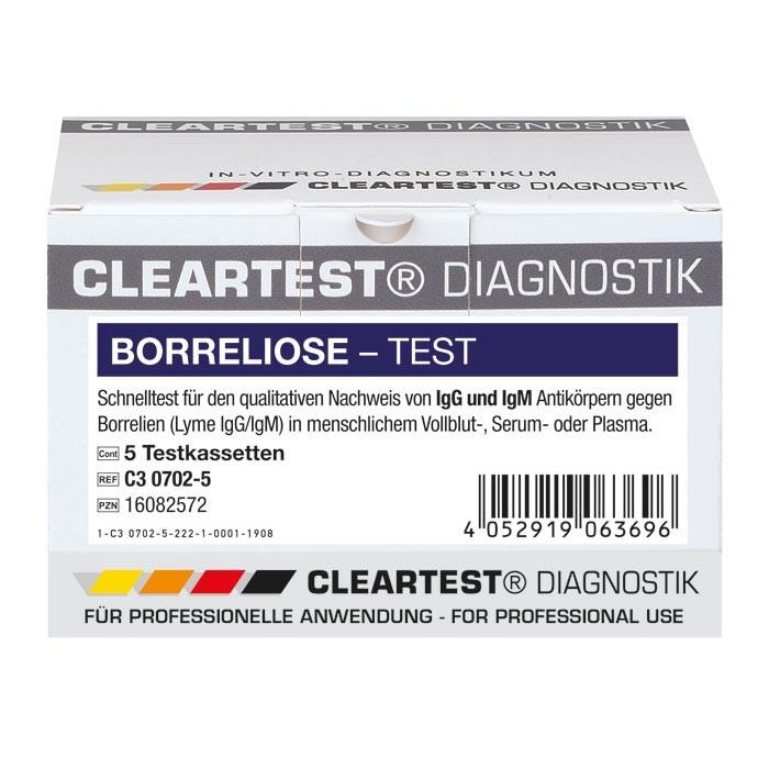 Cleartest Borreliose Schnelltest (5 Testkassetten) 