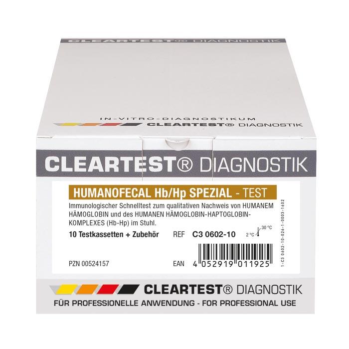 CLEARTEST� Humanofecal  Hb/Hp Spezial Stuhltest 