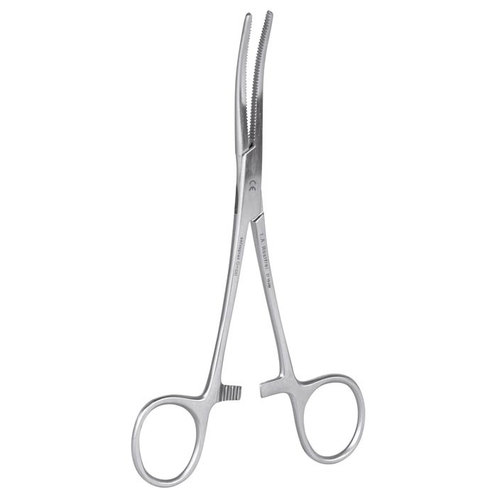 Arterienklemme nach Pean gebogen 20 cm
