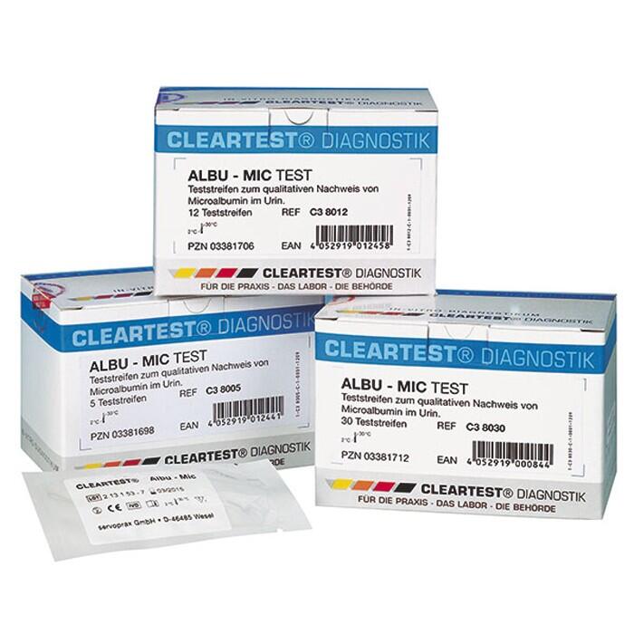 CLEARTEST Albu-Mic Urinteststreifen