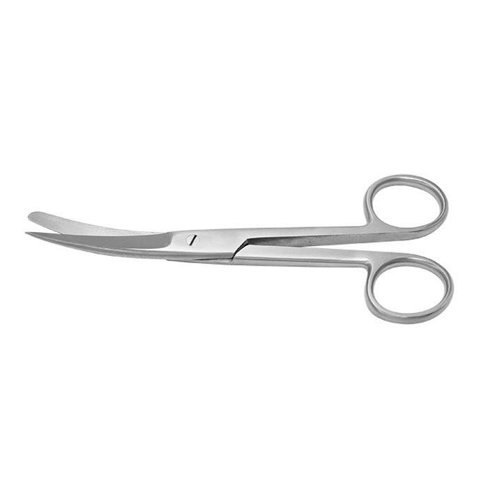 Chirurgische Schere gebogen spitz/stumpf 14,5 cm 