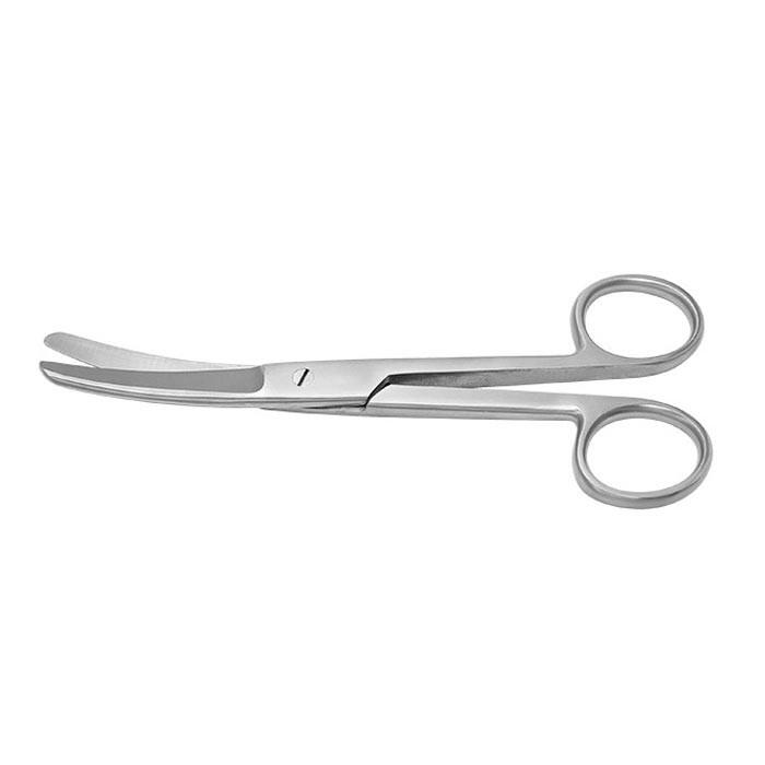 Chirurgische Schere gebogen stumpf/stumpf 14,5 cm 