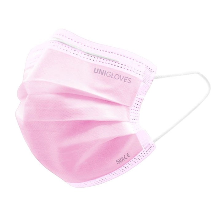Einmal-Mundschutz Profil Plus pink 