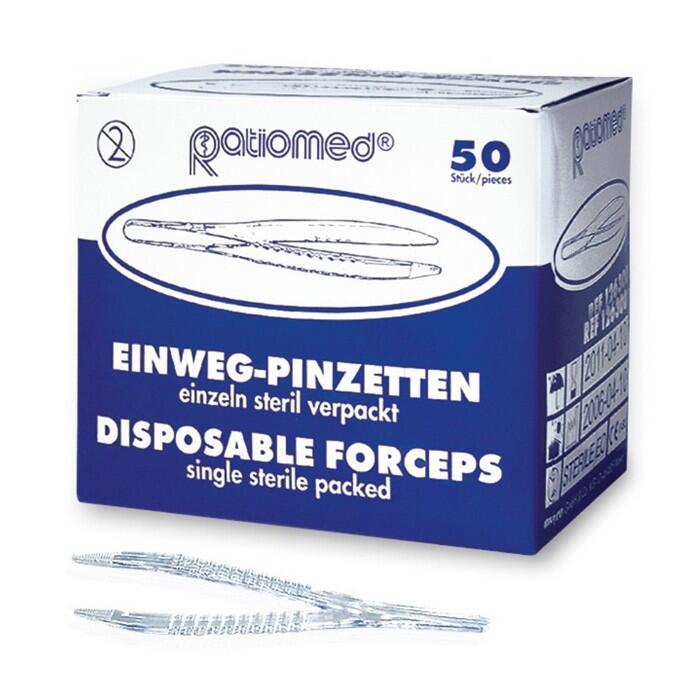Einmal-Pinzetten klar, steril