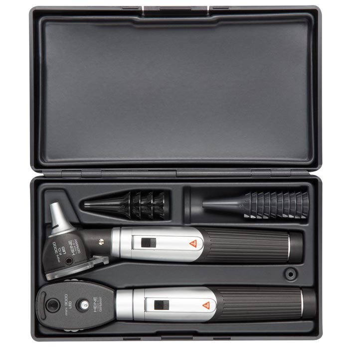 HEINE mini 3000 LED Ophthalmoskop und LED F.O. Otoskop