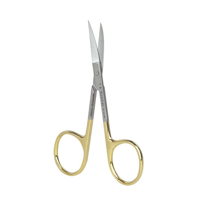 KELLY Schere Gerade 16 Cm Spitz HARTMETALL TC Gold