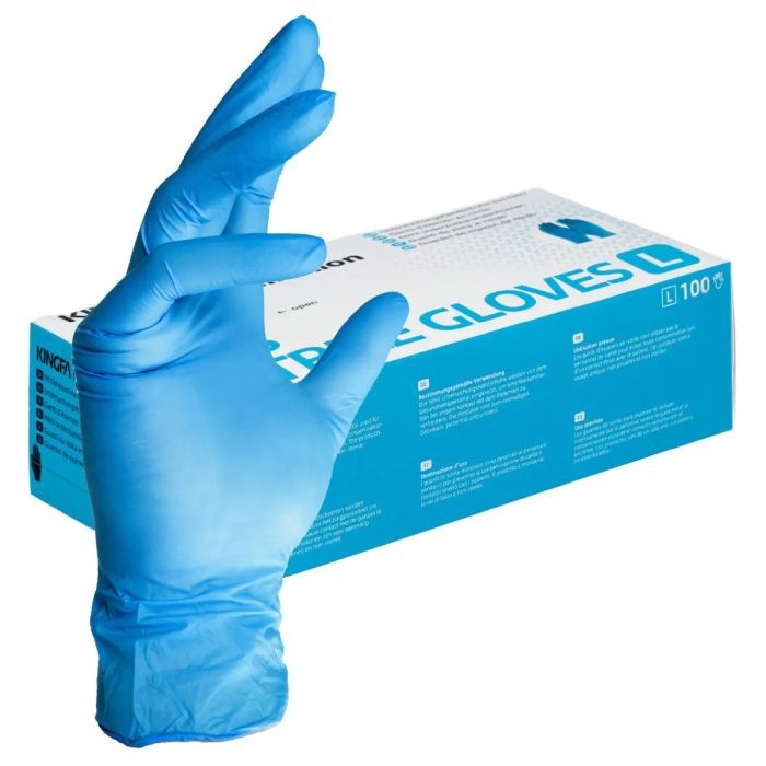 KINGFA Medical Nitril Handschuhe blau  (100 Stck)
