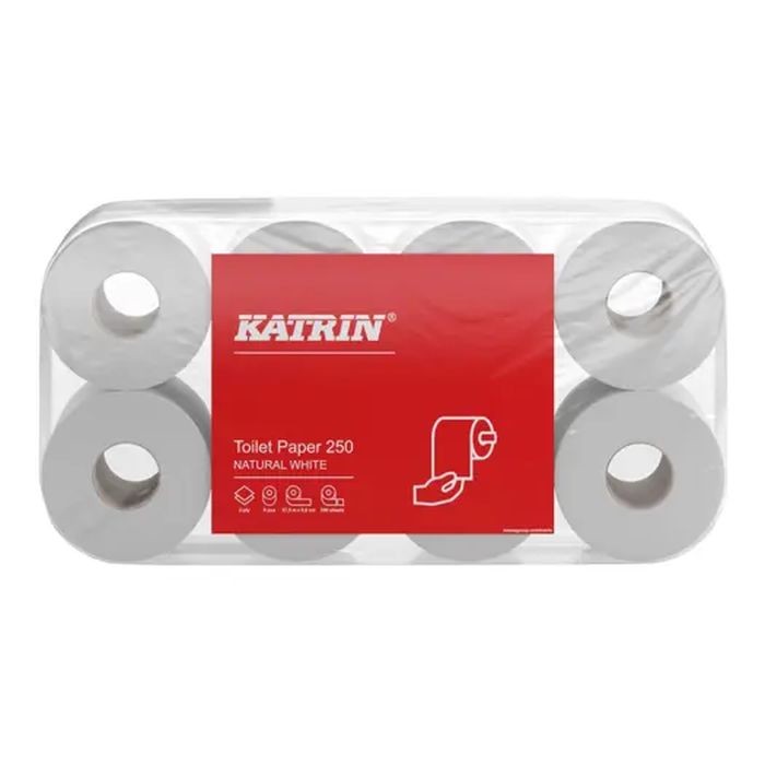 Katrin Toilettenpapier 250 Blatt 2-lagig, wei
