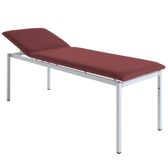 Liege ATTENDOS CLASSIC Breite 80 cm EKG Polsterfarbe Purpurrot RAL 3004