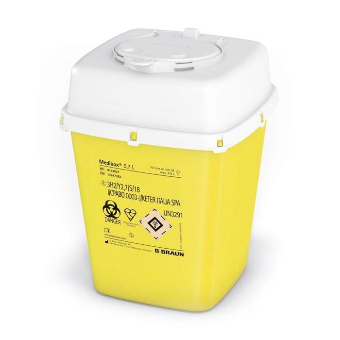MEDIBOX Kanlenabwurfbehlter 5,7 Liter 