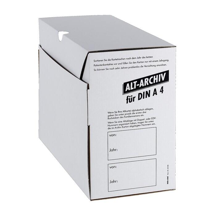 MED+ORG Alt Archiv Karton wei DIN A4