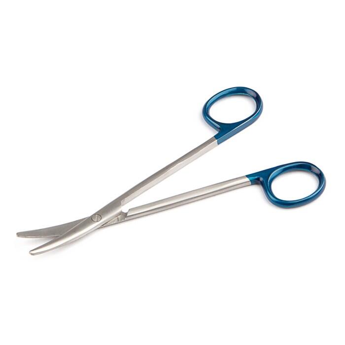 Metzenbaumschere gebogen stumpf/stumpf 14,5 cm