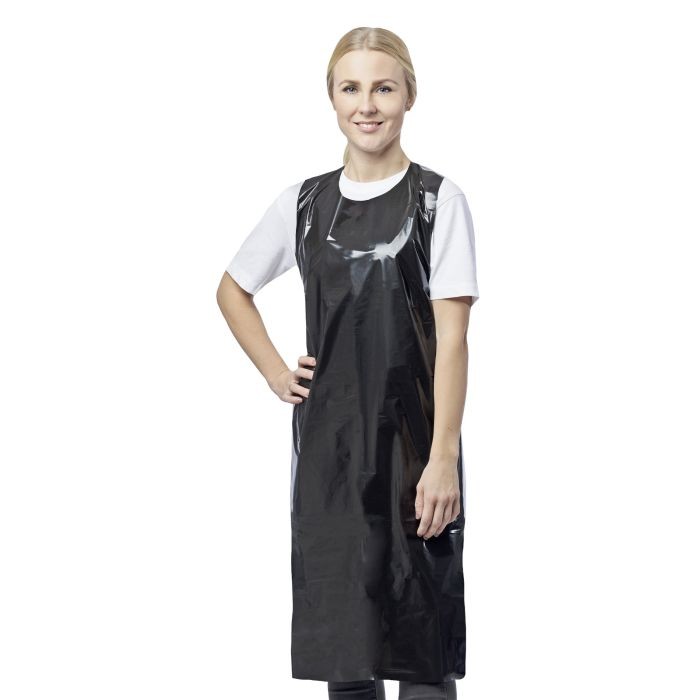 NITRAS PE-Schrze, schwarz, Beutel  50 Stck