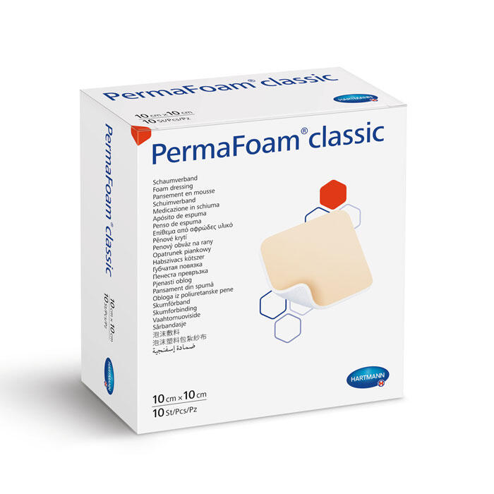 PermaFoam classic Schaumverband 10 x 10 cm