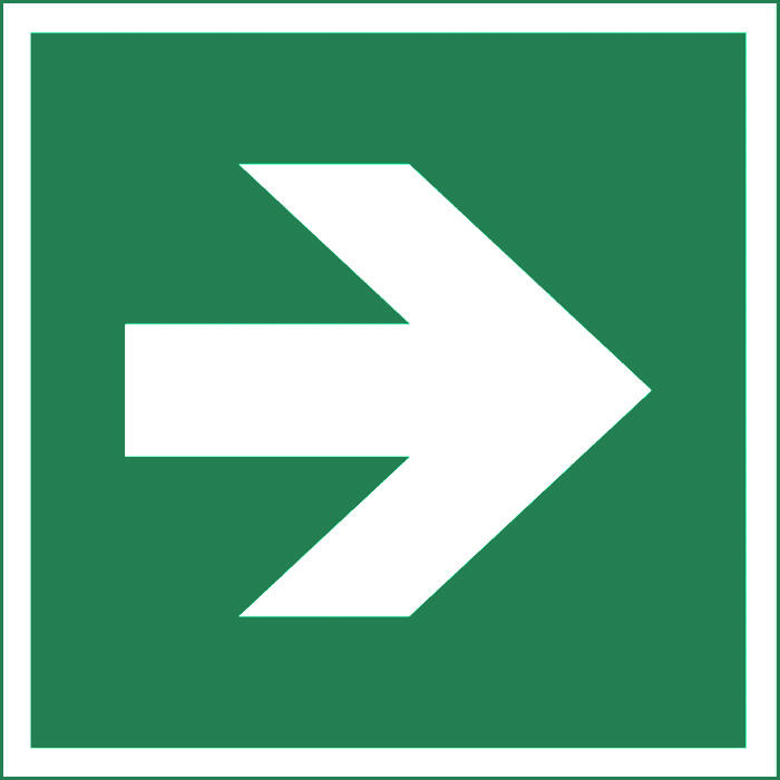 Rettungszeichen RICHTUNGSPFEIL