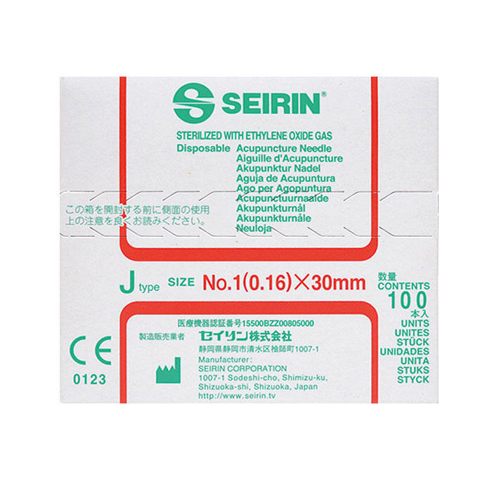 SEIRIN Akupunkturnadeln J Type 0,16 x 30 mm