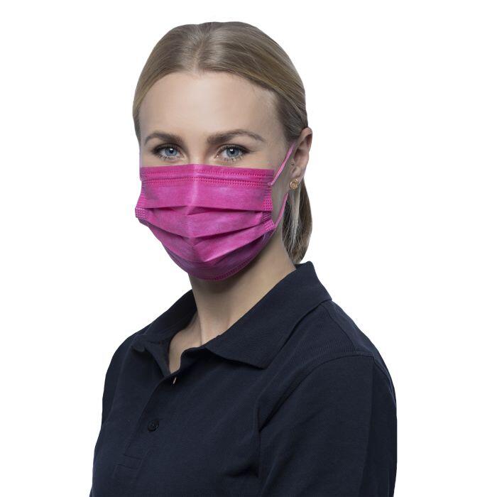 SOFT PROTECT PLUS medizinische Gesichtsmaske Pink