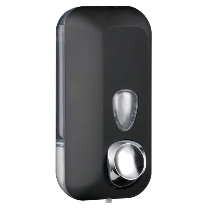 Seifenspender mit Soft-Touch Oberflche schwarz 