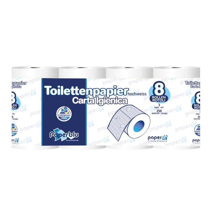 Toilettenpapier Paperdi 3-lagig weiss 