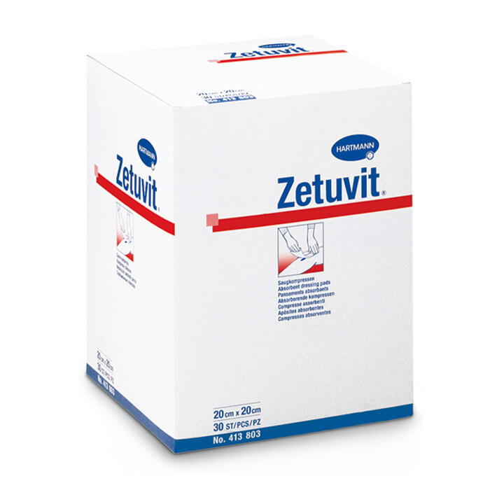 Zetuvit steril Saugkompressen 13,5 x 25 cm