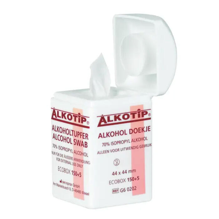 mediware Alkotip Alkoholtupfer im Spender