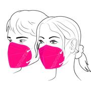 BlueBec BB207 FFP2-Masken Farbe Hot Pink  