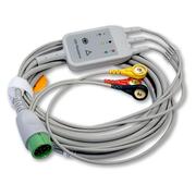 Slider-Produktbild zu EKG Kabel 3-adrig mit Druckknopfadapter