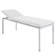 Liege ATTENDOS CLASSIC Breite 80 cm EKG Polsterfarbe Grauwei RAL 9002