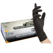 Slider-Produktbild zu NITRAS BLACK SCORPION Latexhandschuhe Gr. S 