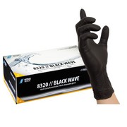 Auf diesem Bild sehen Sie das Slider-Produktbild zu NITRAS BLACK WAVE, Gre XL , Box  100 Stck