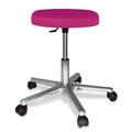 Rollhocker Alu Polster FUCHSIA