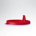 Schnappdeckel rot mit Ausgu