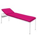 Untersuchungsliege wei lackiert Bezug FUCHSIA